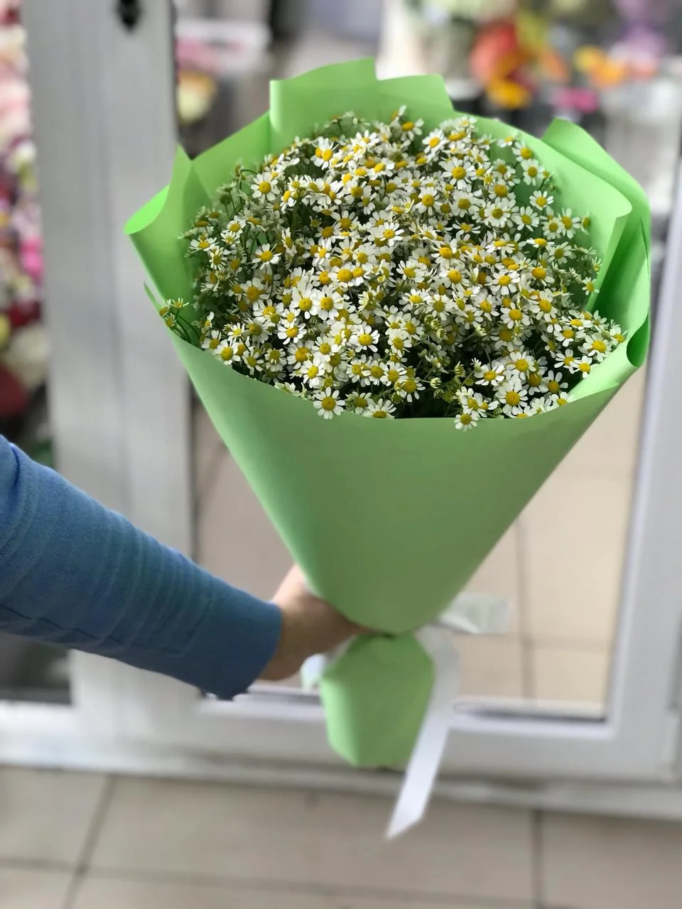 Купить букет-комплимент из танацетума в Москве