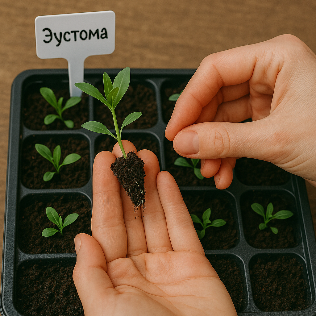 Пикирование эустомы Пикирование эустомы
